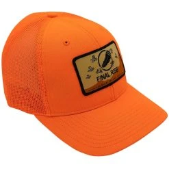 Final Rise Patch Trucker Hat -Superfeet Shop final rise patch cap blaze orange 5