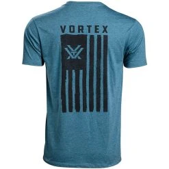 Vortex Salute Short Sleeve T- Shirt -Superfeet Shop vortex salute short sleeve t shirt blue back