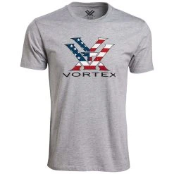 Vortex Stars And Stripes Short Sleeve T-Shirt -Superfeet Shop vortex stars and stripes short sleeve t shirt grey